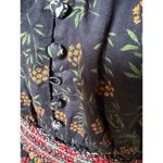 Alice + Olivia Black Clementina Floral Long Sleeve Cotton Mini Dress Size 0 Photo 5