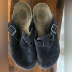 Birkenstock Boston Soft Footbed. Suede Leather - in blue. Size 7 Photo 2