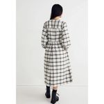 Madewell  Celestial Blue Flannel Button-Front Midi Dress Size 6 Photo 1