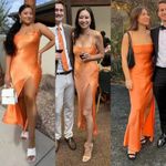 Bec & Bridge Annika Gown Maxi Dress in Orange Size US 8 Photo 7