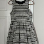 Topshop  Women's Mini Dress Cream Black Striped Patterned Size 6 Photo 0