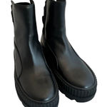 Puma x Fenty Black Chesea Boots Booties Rhianna Pull Photo 0