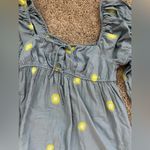 Free People embroidered linen midi dress size large Photo 3