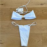 Heart of Sun  - Elektra Bikini in White & Gold Photo 2