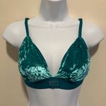 PINK - Victoria's Secret Emerald Velvet Green Bra Size Medium  Photo 0