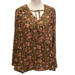 Jessica Simpson  Green Leslie Boho Long Flare Sleeve, Size XL, New with Tag Photo 1