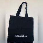 Reformation  Classic‎ Black Canvas Tote Photo 6