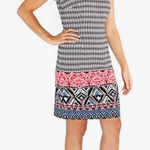 Mario Serrani  Italy Geometric Print Sheath Dress‎ Size 10 NWT Photo 0