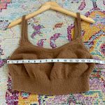 Reformation brown broucle cropped top Photo 6