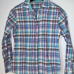 Wrangler  Blues Women Button Up Shirt Small Cowboy‎ Western Pearl Snap Rodeo Photo 0