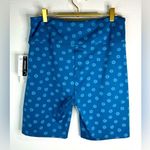 Nanette Lepore Women’s Plus Size 1X Blue Floral Print High-Waist Biker Shorts Photo 5