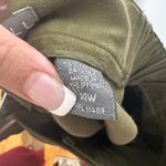 Kate Hill Pant Women 14W Olive Green 100% Chino Chino Cropped Lagenlook Coastal Photo 5