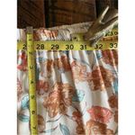 Hayden  pull on Floral tiered boho Skirt Orange and Blue size large Photo 8