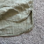 Nicole Miller 100% linen Vneck Cap sleeve Boxy Top Blouse Shirt Photo 2