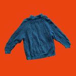 Outback Red Vintage 90s Emerald Green Chunky Cable Knit Sweater 🔥 Photo 2