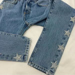 Carmar Alexander Ezra Rhinestone Star Jeans size 24 Blue Photo 7