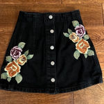 Top shop Moto black jean skirt 2 Photo 0