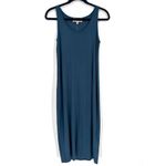 Philosophy NWT Tank Maxi Dress Dark Teal T-Shirt Dress Size XS Solid blue Photo 7