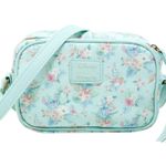 Lounge Fly Disney Lilo & Stitch Mint Floral Camera Bag NWOT tropical crossbody Photo 0