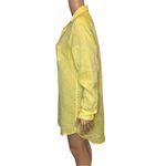 Frank & Eileen Linen Mary Shirt dress Bright Yellow Size Small Casual Resortwear Photo 2