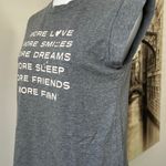 Celebrity Pink Gray Tee with Inspirational Text Photo 1