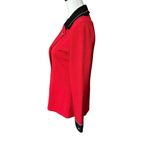 Toula Red Military Knit Blazer Gold Detailing Sz 4 NWT Photo 7