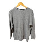 Bobbie Brooks Gray Waffle Knit Henley Long Sleeve Pullover Top Women’s Size L Photo 6