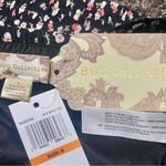 Band of Gypsies  Black & Red Floral Twist Smocked Waist Crop Top - Size Small NWT Photo 3