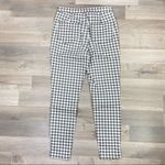 SO  Gingham Check Ankle Pants Gray White Juniors 9 Flat Front Stretch Photo 2