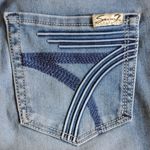 Seven7  Tummyless Skinny Ankle Jeans 4 26x25 Aurora MY1466 Photo 7