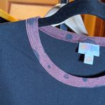 LuLaRoe Liv Black Brown Tee Life’s A Party Dress Like It Size XS Photo 5