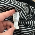 J.Jill Black White Striped Long Sleeve Layered Shirt Dress Small Petite Fall Photo 6