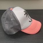 O'Neill O’NEILL Women’s Anchor Palm Tree Coral Gray Trucker Hat Photo 6