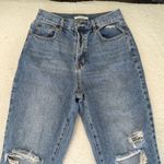 PacSun  High-rise Straight Leg Jeans Distressed Cotton Rigid Denim Women's 29 Mom Photo 2