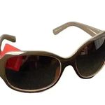 Bob Mackie NEW   SUNGLASSES 100% UV PROTECTION BROWN LENSES BROWN TAUPE FRAMES Photo 7