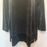 Talbots  Black and Gray Velvet Shirt Photo 2