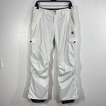Burton  Dryride Cargo Snow Pants Medium Women White Insulated Ski Snowboard Photo 1