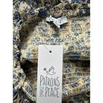 Patrons of Peace  NWT Floral Smocked Strapless Front Tie Wide Leg Jumpsuit S Photo 5