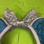 Disney ’s Frozen Themed Minnie Ears with silver sequined bow Photo 5