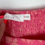 Lush Clothing NWOT Lush Floral Smocked Ruched Top Pink Plus Size 2X NEW Photo 5