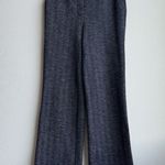 Theory  Talbert Chevron Wide Straight Leg Office Career Wear Pants Size Small Photo 0