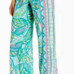 Lilly Pulitzer  33" Bal Harbour Palazzo Pants Maraca My World $128 Size XXS Photo 0