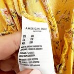 American Eagle  Floral Yellow V-Neck Open Back‎ Romper Tie Waist AE Plus Size XXL Photo 6