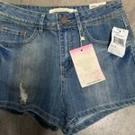 JouJou Jean Shorts Juniors Size 5 Booty Mid Rise Denim Blue Jean Shorts New Photo 0