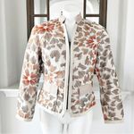 Coldwater Creek  Linen Blazer Oatmeal Beige Orange Brown Jacket Petite Size 10 Photo 1