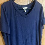 Soma  Women’s Navy Blue Cool Nights Short Sleeve‎ Pajama Tee Medium Photo 3