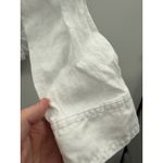 Jones New York White Linen Jacket Women's Small Button Front Lightweight Casual Photo 3