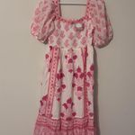Tuckernuck Oliphant Puff sleeve midi Jaipur Pink XS Photo 2