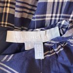 Hill House  - Navy Plaid Cotton Mini Dress Sz S Photo 5