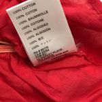Urban Outfitters Shirred Ruffle Crop Top Women's Size Medium 100% Cotton Red Photo 7